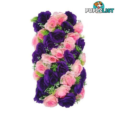 Artificial Flower Rectangle Purple Pink - 800402