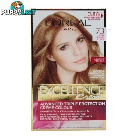 Loreal Excellence Creme Hair Colour Dark Golden Blonde 3pk - 900086