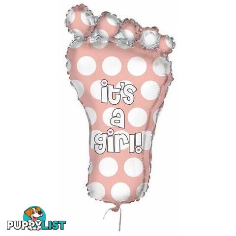 Pink Its A Girl Baby Foot 78.5cm (31) Foil Balloon - 011179566839