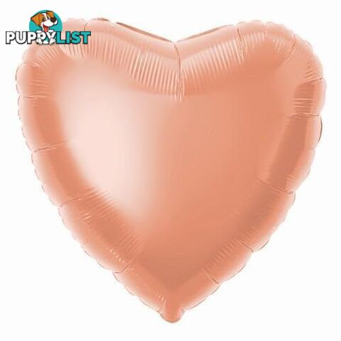 Rose Gold Heart 45cm (18) Foil Balloon Packaged - 011179529674