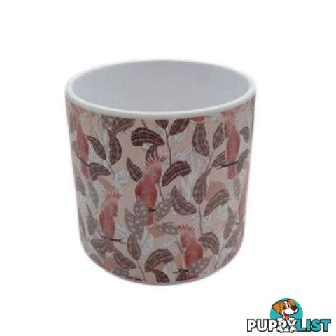 Large Pot Animal Range 16x14cm Cockatoo Design - 801035