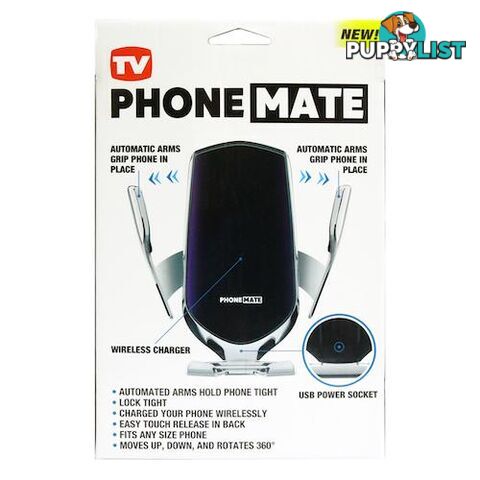 Phone Mate Wireless Car Mount Charger - 9328644069544