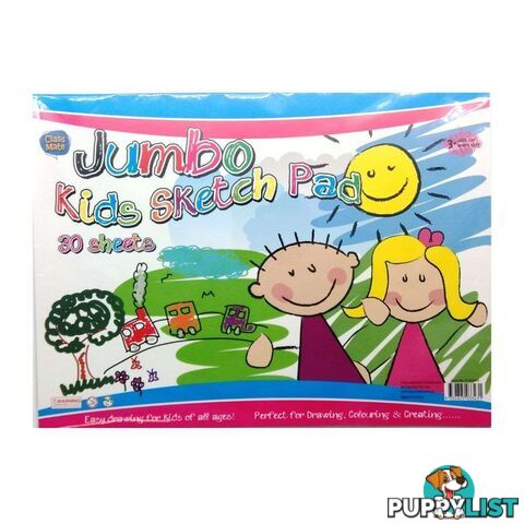 Jumbo Kids Sketch Pad 40x30cm - 9332625033431