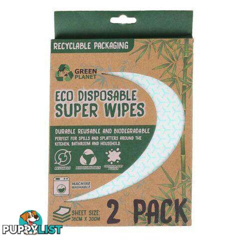 Eco Absorbent Wipes 2Pk - 9328644054533