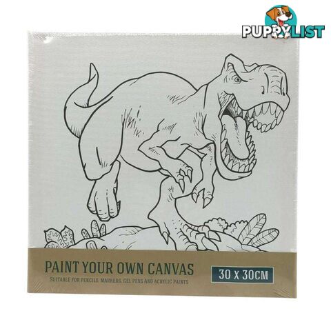 Printed Canvas Dinosaur 30X30cm - 800529