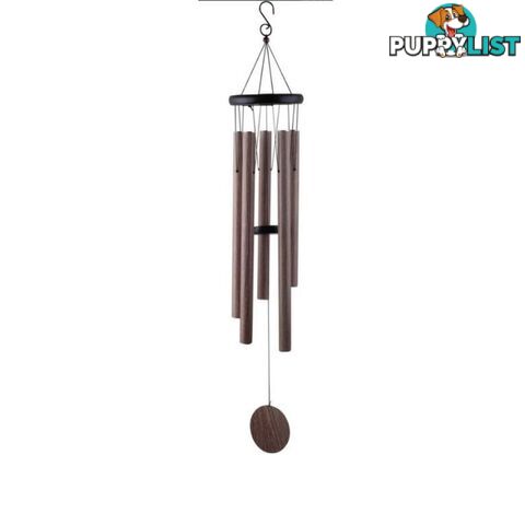 5 Tube Wood Look Wind Chime - 9319844593908