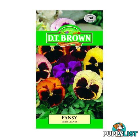 Pansy Swiss Giants Seeds - 5030075003571