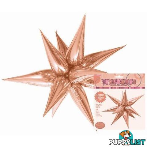 Glitz Starburst Rose Gold 100cm (40) - 9311965428688