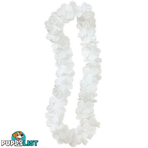 Luau Flower Lei 106cm 42 - White - 011179191413