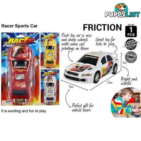 Friction Racing Car 20cm 1pce - 9315892255966