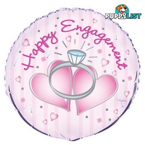 Happy Engagement 45cm (18) Foil Balloon Packaged - 011179522132