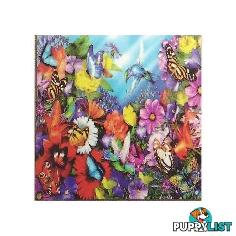 5D Diamond Art Kit Butterfly & Flower Garden Dreams 30 x 30cm - 800633