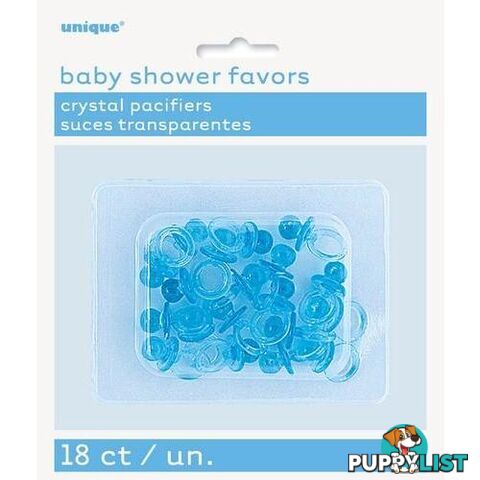 18 Pacifiers Crystal Blue 25cm 1 - 011179136414