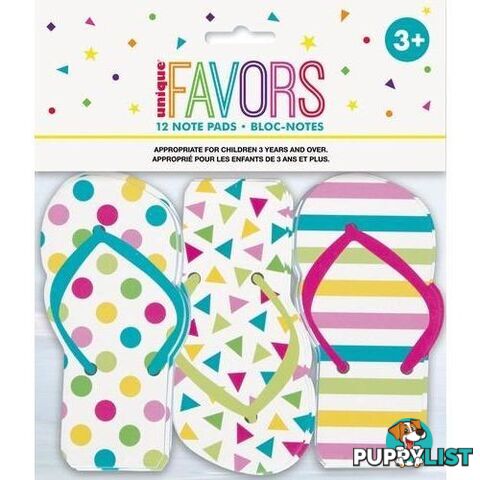 12 Flip Flop Note Pads - 011179847709