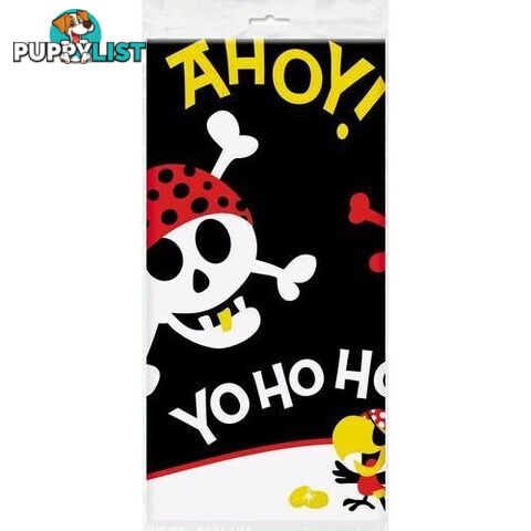 Pirate Fun Plastic Tablecover 137cm x 213cm (54 x 84) - 011179404933