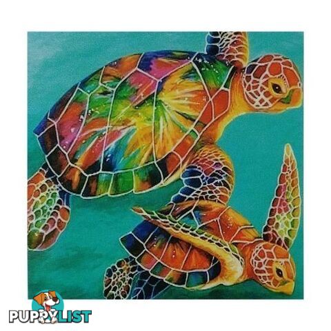 5D Full Jewel Diamond Picture 30x30cm Turtle - 801010