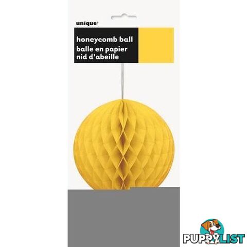 Honeycomb Ball Sunflower Yellow 20cm (8) - 011179642519