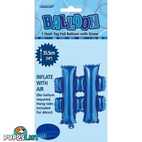 Royal Blue # Alphabet Foil Balloon 35cm (14) - 9311965447375