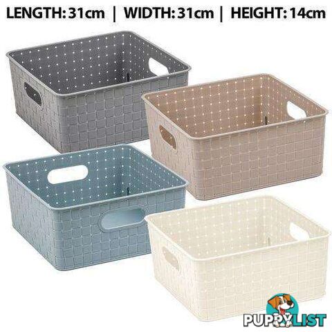 Basket Square Woven 31x31x14cm - 9328644052577