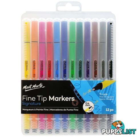 Signature Fine Tip Markers 12pc - 9328577015472