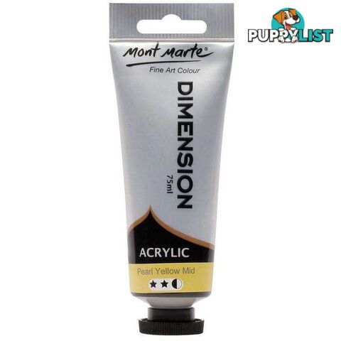 Dimension Acrylic Paint 75ml - Pearl Yellow Mid - 9328577016325