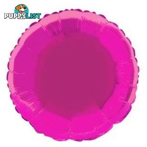 Hot Pink Round 45cm (18) Foil Balloon Packaged - 11179533374