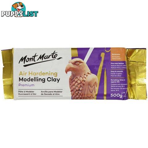 Premium Air Hardening Modelling Clay - Terracotta 500g - 9328577015854