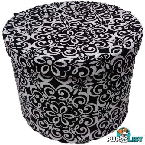 Fabric Round Storage Box 19Hx24W - 800876