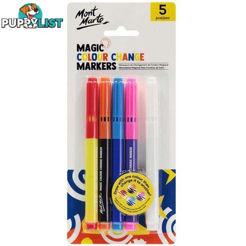 Magic Colour Change Markers 5pce - 9328577037825