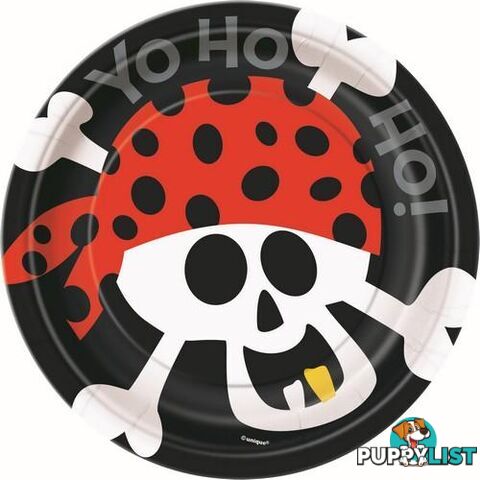 Pirate Fun 8 x 18cm (7) Paper Plates - 011179404940