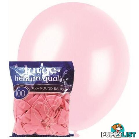 Baby Pink - 100 x 30cm (12) Decorator Balloons - 9311965012290