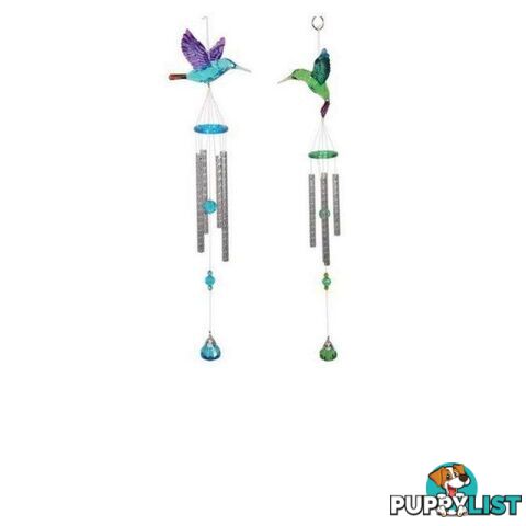 Acrylic Humming Bird Wind Chime 1pce - 9319844594875