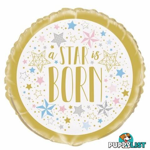 A Star Is Born Twinkle Star 45cm (18) Foil Balloon Packaged - 011179724277