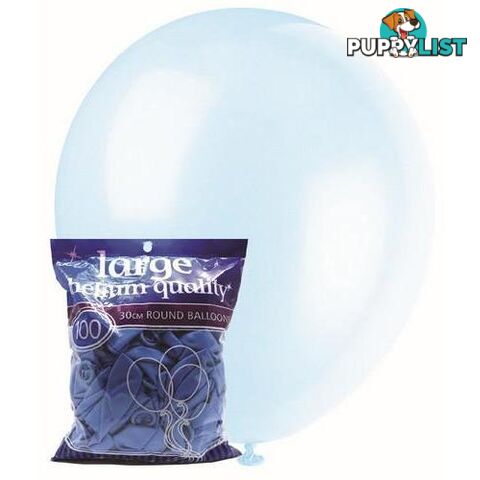 Sky Blue - 100 x 30cm (12) Decorator Balloons - 9311965012221