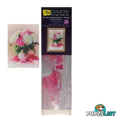 5D Diamond Art Painting Flower Arrangement - 800489