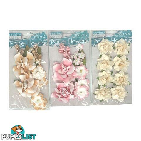 Paper Flowers Pack of 3 - 900029