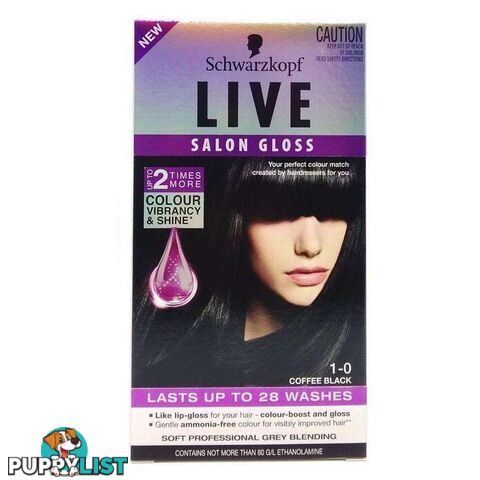 Schwarzkopf Live Salon Gloss Coffee Black Pack of 3 - 900056