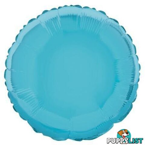 Baby Blue Round 45cm (18) Foil Balloon Packaged - 011179533381