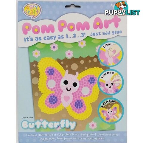 Pom Pom Craft Kit 4 Assorted Designs - 800709