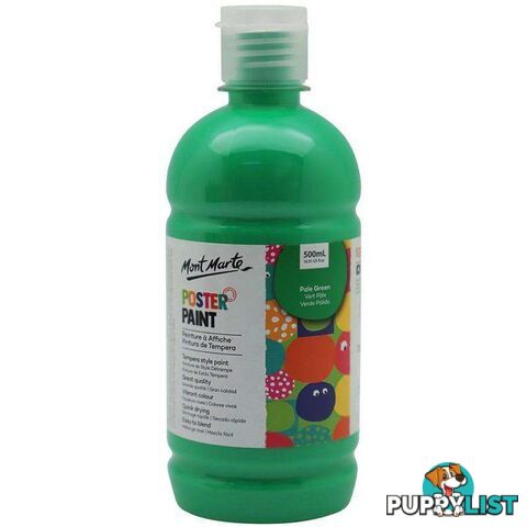 Poster Paint 500ml (16.91oz) - Pale Green - 9328577038723