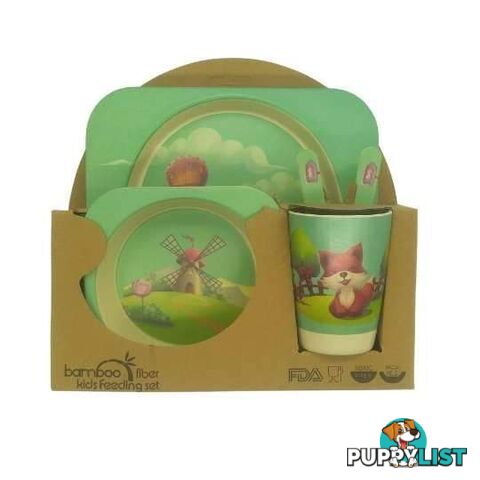 Kids Feeding Set Bamboo Fiber Fox - 801068