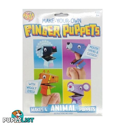 Finger Puppet Kit 4Pk Assorted 4 Designs - 800698