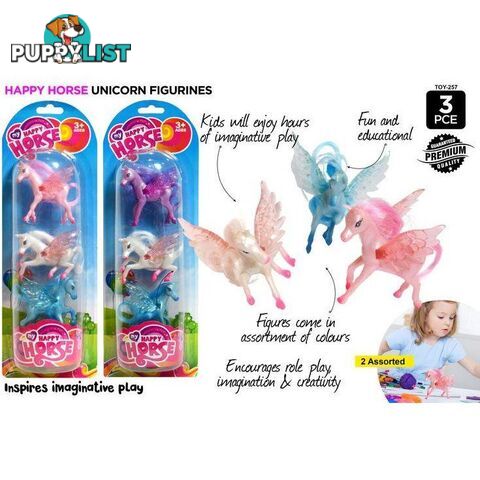 3pce Unicorn Toys - 9315892262872