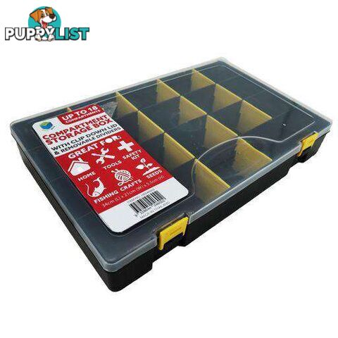 Storage Compartment Box Black 34x21x5cm - 9328644046002