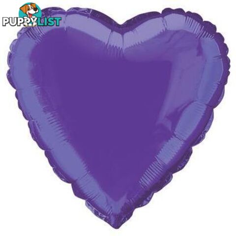 Purple Heart 45cm (18) Foil Balloon Packaged - 011179529568