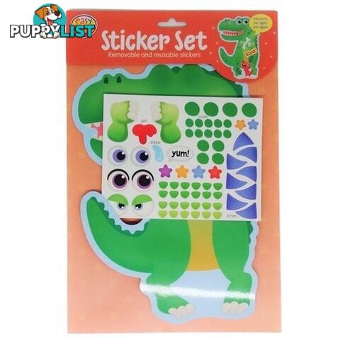 Sticker Kit Dress Ups Reusable Assorted 4 Designs - 800654