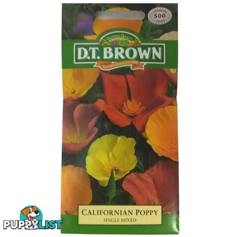 Californian Poppy Single Seeds - 5030075004844