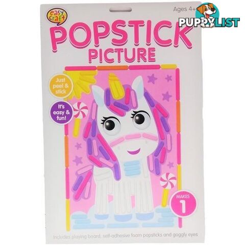 Popstick Picture Craft Kit Assorted 6 Designs - 800659