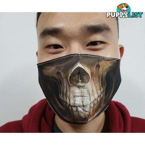 Fabric Mask Animal Jaw Skeleton - 6920200722011