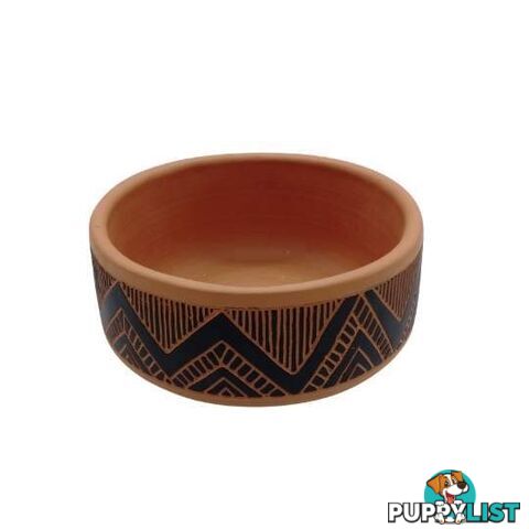 Wide Terracotta Pot 20x9cm Assorted Designs - 9328644071196